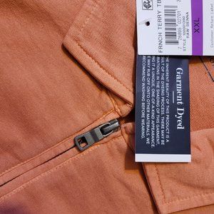 Long sleeve Quarter zip up. Raw Sienna.bnwt